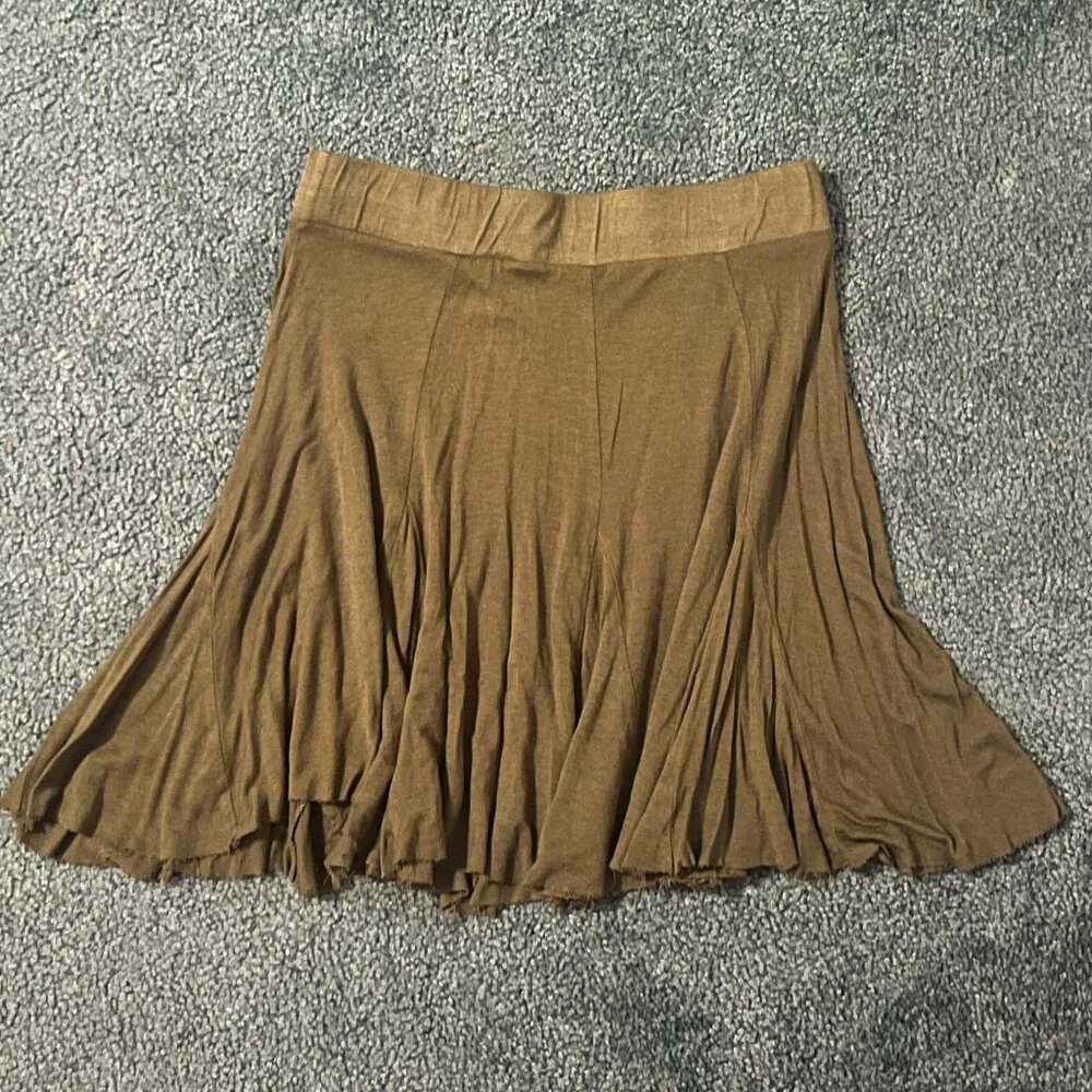 Charlotte Russe Green Skater Skirt